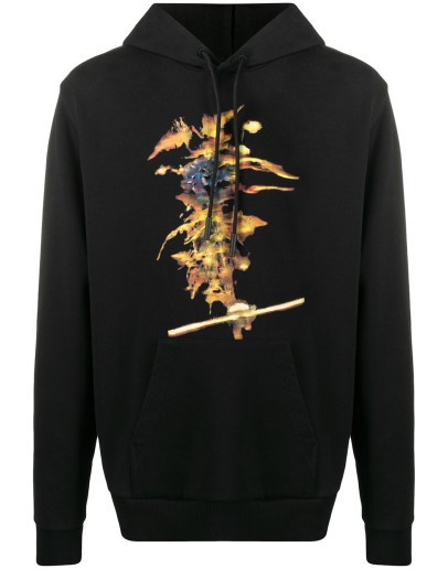 graphic-print hoodie