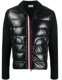 stripe-detail padded jacket