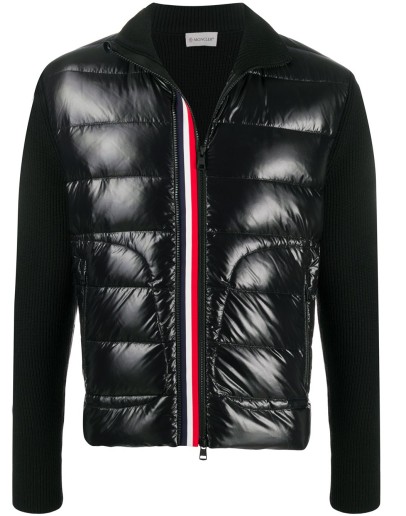 stripe-detail padded jacket