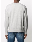 flocked logo sweatshirt
