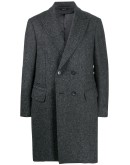 fitted double-breasted coat