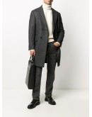 fitted double-breasted coat