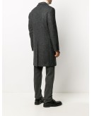 fitted double-breasted coat