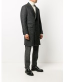 fitted double-breasted coat