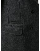 fitted double-breasted coat