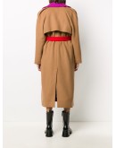 colour-block double-breasted coat