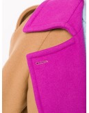 colour-block double-breasted coat