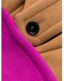 colour-block double-breasted coat