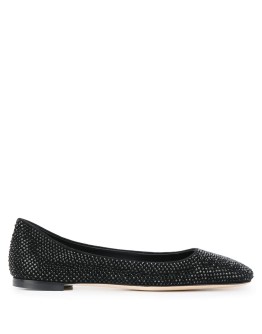 rhinestone-embellished ballerina shoes