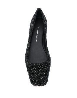 rhinestone-embellished ballerina shoes