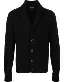 button-up cashmere cardigan