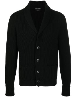button-up cashmere cardigan