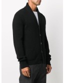 button-up cashmere cardigan