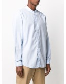 collarless cotton shirt