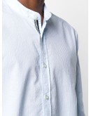 collarless cotton shirt