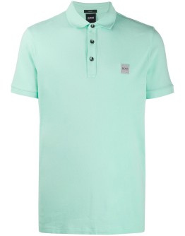 embroidered logo polo shirt