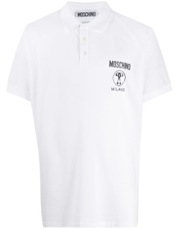 Double Question Mark short-sleeve polo shirt