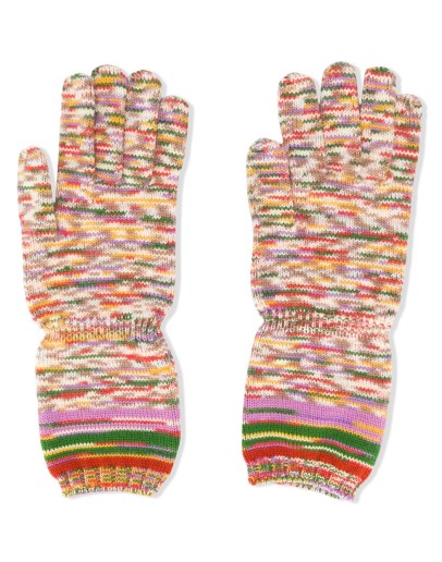 marl knit gloves