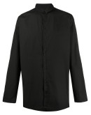 band collar shirt