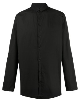 band collar shirt