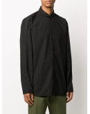 band collar shirt