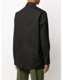 band collar shirt