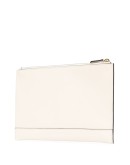 debossed logo clutch bag