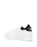 logo-print leather sneakers