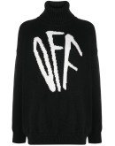 intarsia-knit roll-neck jumper