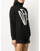 intarsia-knit roll-neck jumper