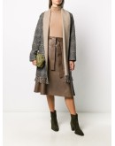 tie-waist A-line skirt 