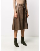 tie-waist A-line skirt 