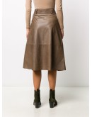 tie-waist A-line skirt 