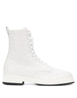 FF embossed combat boots