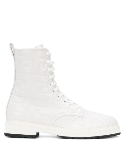 FF embossed combat boots