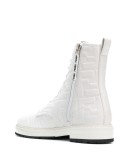 FF embossed combat boots
