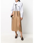  fringed-edge midi skirt 