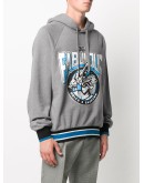 leopard logo print hoodie