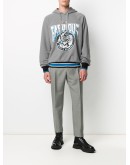 leopard logo print hoodie