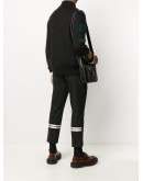  stripe-detail cropped trousers 