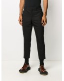  stripe-detail cropped trousers 