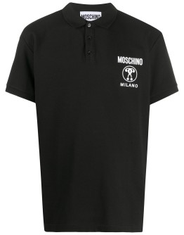 Double Question Mark short-sleeve polo shirt