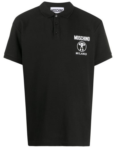 Double Question Mark short-sleeve polo shirt