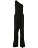 one-shoulder fitted jumpsuit
