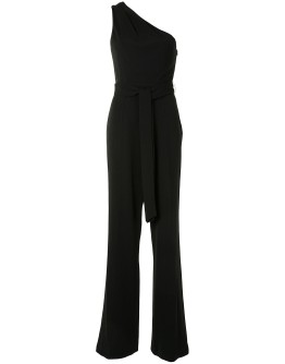 one-shoulder fitted jumpsuit