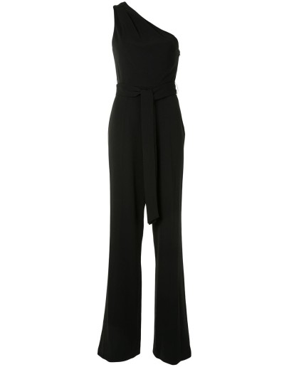 one-shoulder fitted jumpsuit