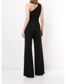 one-shoulder fitted jumpsuit