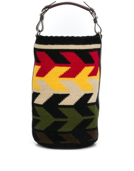 oversized knitted bucket bag