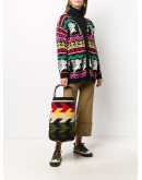 oversized knitted bucket bag