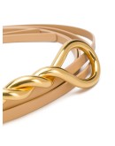 twisted leather belt
